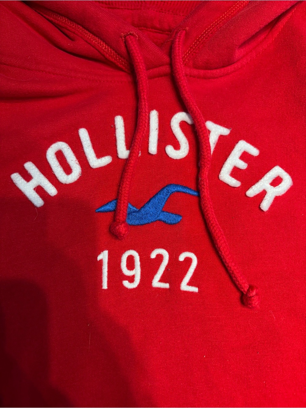 Hollister - Red Pullover Hoodie - size LARGE